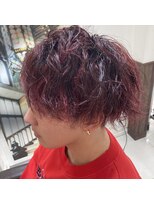 アールモンドヘア新世界&nbsp;♯ハイライト♯カシスレッド♯ツイストパーマ
