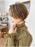 20代30代40代50代耳かけショート前髪なしハンサムショートカット