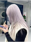 ホワイトベージュカラーインナーカラーグレージュカラーブリーチ
