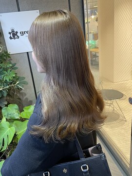 グリーン 町田(green) 【MANA】ブリーチなしオリーブベージュ