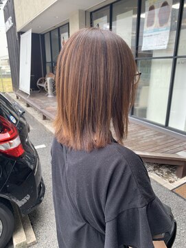 アヴァンス 北花田店(AVANCE) 【#肩はねミディ】×ウォームブラウン