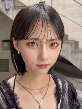 メゾンアクア 表参道(Maison ACQUA) 切りっぱなしボブナチュラルボブミディアム前髪縮毛矯正表参道