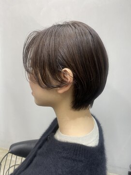 エトラ 渋谷店(etora) 耳掛けショート　ハンサムショート　ベージュ