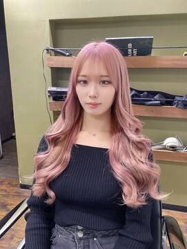 ガルボ ヘアー(garbo hair) 10代20代オススメプルエクステとピンクカラー