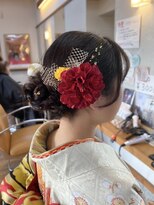 ギャロップヘアー 成人式アップスタイル