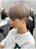 マッシュナチュラルカラーマッシュメンズヘアカラーツーブロック