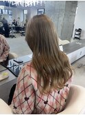 ワンブリーチで作るベージュ系カラー