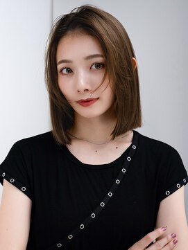 エインアンリー 表参道(AIN.ANLY.) 2ぱっつん前髪薄めバング長めバング切りっぱなしボブミニボブ