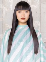 くらげ美容院 武蔵小杉&nbsp;ぱっつん前髪×うるツヤモードストレート