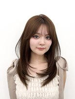 韓国スタイル/チュラルくびれへア_くびれ巻き_レイヤーカット