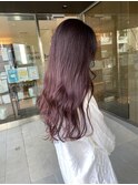 レイヤーカット カシスカラー 京都美容室 進詩織