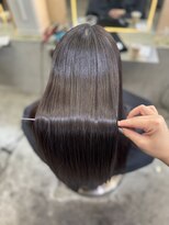 ロンド 表参道店(Lond)&nbsp;くびれヘア/アプリコットオレンジ/ハイライトカラー/韓国/表参道