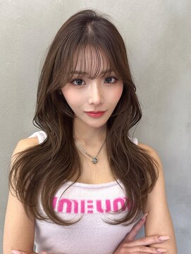 ロンド ストラーダ 心斎橋(Lond strada) くびれヘア×アプリコットオレンジ×美髪［髪質改善/縮毛矯正］