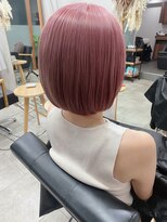 イルウィ(irwi)&nbsp;【門前仲町】トレンド　ピンクベージュカラー　ボブ