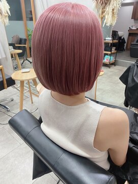 イルウィ(irwi) 【門前仲町】トレンド ピンクベージュカラー ボブ