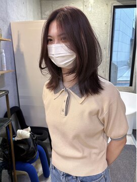 アワー(OUr-) バイオレットブラウン・ふわっとレイヤー