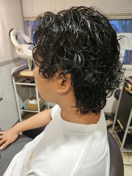 オッジ ヘアー 深谷店(Oggi Hair) メンズ ウルフパーマ 10月