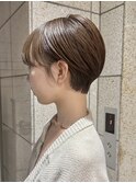 ショートボブ/マッシュショート/ショート/ベージュ/吉祥寺