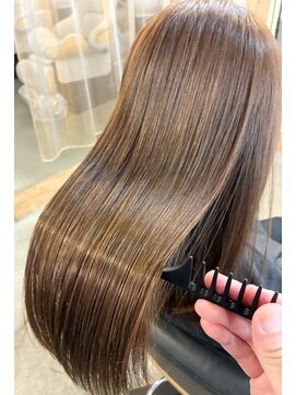 レリル(relile) セミロング×髪ドラ髪質改善縮毛矯正