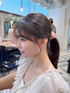 ロンドアベニール 北千住(Lond avenir) 韓国顔周り/バタフライカット/ミディアムレイヤーカット北千住