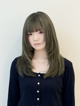 ラ ミューズ ヘアー(La mju：z hair) ニュアンスが可愛い！！オリーブグレージュ×レイヤーカット