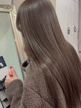 ヘアプレイスソル (HAIR PLACE SoL) 透明感アッシュグレージュ/艶髪/ストレート