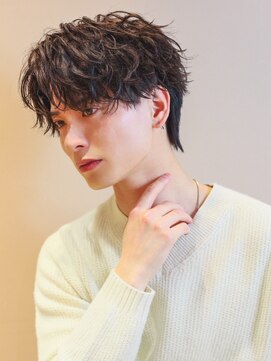 ルーストデラックス 京都河原町三条(ROOST dx) MEN’S/リバースセンターパート/ニュアンスパーマ/河原町