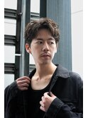 大分フェザーパーマメンズカットフェザーショートツーブロック