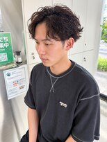 ユイマァルスロウ 岡山(YUIMARLSLOW) 岡山メンズサロン★ニュアンスパーマ★刈り上げショート