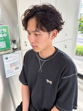ユイマァルスロウ 岡山(YUIMARLSLOW) 岡山メンズサロン★ニュアンスパーマ★刈り上げショート