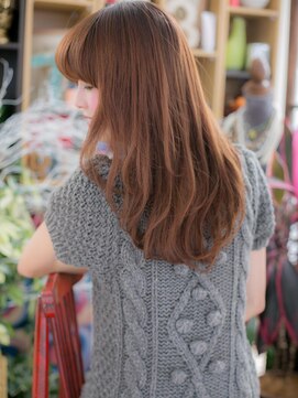 カバーヘア イヴ 戸頭店(COVER HAIR EVE) *+EVE戸頭+*…斜めバング＆脱力ウェーブ☆甘カジュアルa