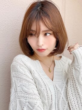 アグ ヘアー マノ 加古川店(Agu hair mano) 《Agu hair》色っぽかわいいワンカールボブ
