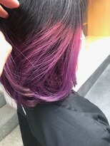 ビヨンドイー(beyond E)&nbsp;ピンクラベンダーグラデーションカラーバレイヤージュ