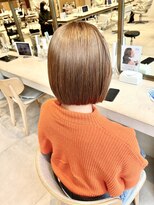 アフロートリノ(AFLOAT Leino)&nbsp;【修】20代30代40代◎透明感カラー×韓国切りぱなしボブ