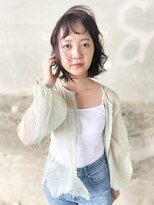 シアン(CYAN) 【CYAN】#10代#20代#ダークグレー#外ハネボブ#艶カラー