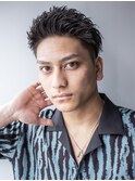 ダークラベンダーアッシュショート【メンズサロン/ 上野駅】