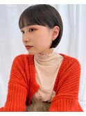 流行りのフルバングのショートボブ