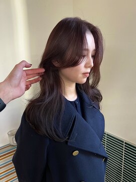 クペウ(cope'u) ウルフ/マチルダボブ/ピンクページュ/インナーグレージュ/梅田