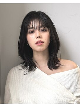 アフロート ギンザ(AFLOAT GINZA) 小顔に見えるくびれミディアム×透けるブラック