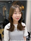 韓国ヘアレイヤーカットブリーチなしダブルカラー大宮美容室