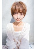 #デザインカラーウェットヘアオリーブベージュ