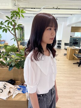 オーシャン(Ocean) 【OceanHair&Life田中愛梨】ブリーチなしボルドーカラー