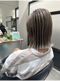 切りっぱなしボブ/切りっぱなし/透明感カラー