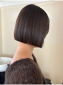 ブリーチなしカラー20代ショートボブ代官山