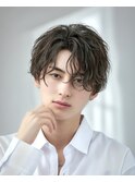 波巻きパーマメンズツイストスパイラルパーマツーブロック