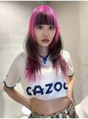 くびれヘア/アプリコットオレンジ/夏のヘアアレンジ/梅田