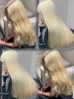 ベレーザ 渋谷(BELEZA)&nbsp;15611ブリーチ＆ダブルカラー金髪ホワイトブロンドレイヤー