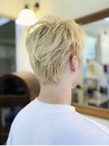 ティーズヘアイナガキイヴピアジェ&nbsp;ハイブリーチ＿メンズショート＿ケアブリーチ