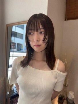 ミューズ バイ ケンジ(MUSE by KENJE) 顔周りレイヤー/透明感カラー/平塚美容室