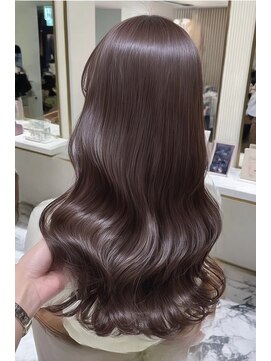 ノイエ 原宿 北参道(NoIE) オリーブグリーンハッシュカットチャコールグレー